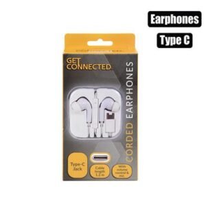 EARPHONES WITH MIC + VOLUME - TYPE C