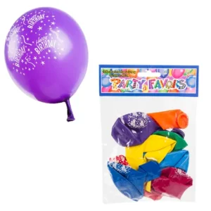 Balloons helium 10 Piece mix col-b/day f-01