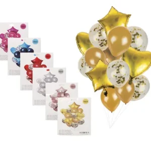 Balloon bouquet foil + latex 14 Piece