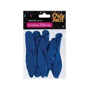 Balloons helium 6 Piece blue f-01
