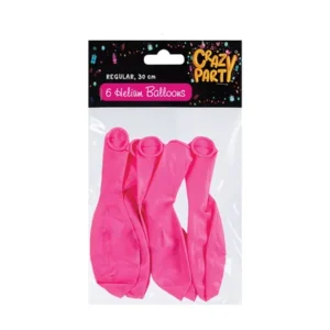 Balloons helium 6 Piece pink f-01