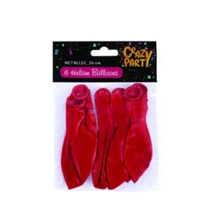 Balloons helium 6 Piece red f-01