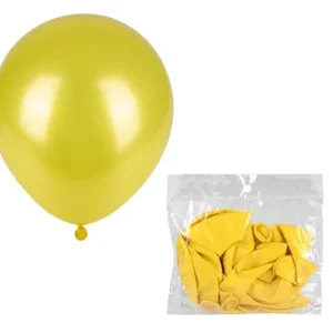 BALLOONS HELIUM 1 Piece METALLIC YELLOW F-01