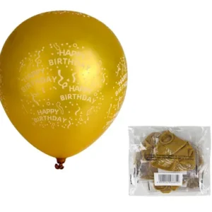 BALLOONS HELIUM 1 Piece DESIGN GOLD F-01