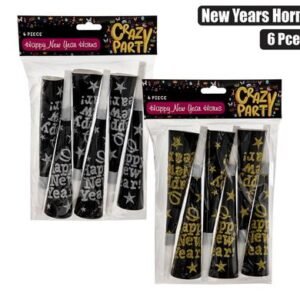 PARTY NEW YEAR HORNS 6 Piece