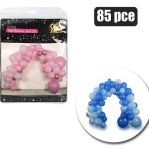 Balloon arch decor pack pink/blue 85 Piece