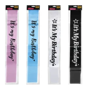 Party sash birthday assorted