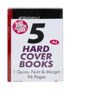 BOOK HARD-COVER A4 96-PAGE 1-QUIRE 5 Pack