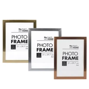 Picture-frame plastic metallic a4 cert assorted