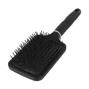 HAIR BRUSH BLACK PADDLE WIDE 24.5cm