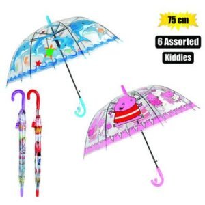 Umbrella kiddies 8-rib 4-assorted 75cm dia