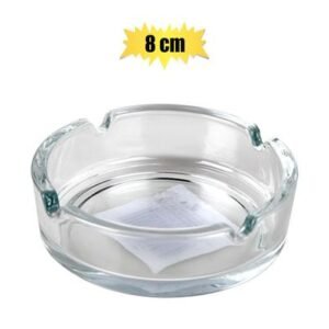 ASHTRAY CLEAR GLASS 8cm
