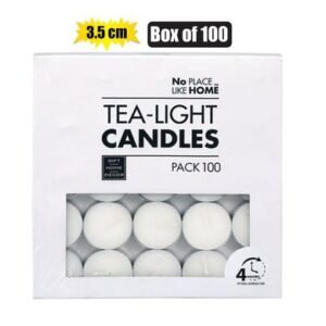 Candle tea-light white 3.5cm box-100