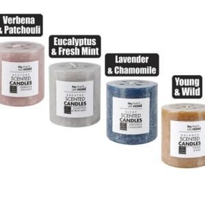 Candle pillar round 6.8x7 revive assorted
