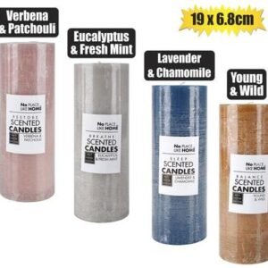 Candle pillar round 6.8x19 revive assorted