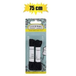 Haberdashery shoe laces 75cm black