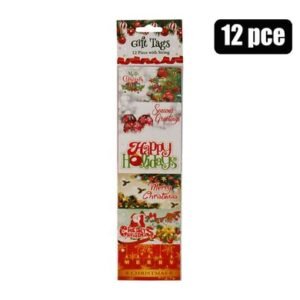 Xmas stationery gift tag 12 Piece