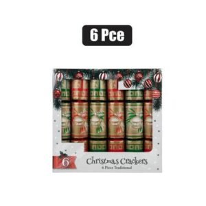 Xmas crackers traditional 6 Piece