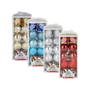 Xmas tree decor balls,gift 16 Piece assorted