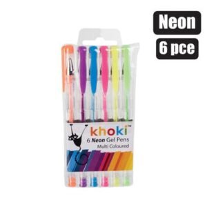 PEN NOVELTY GEL NEON 6 Piece