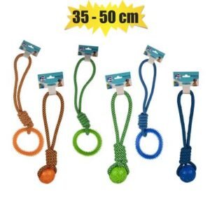 Pet dog toy rope and tpr assorted 35-50cm