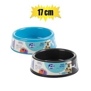 Pet dog/cat bowl plastic small 17cm