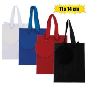 Gift-bag solid color sml 11x14cm