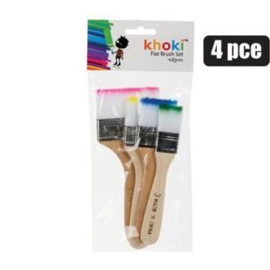 ART+CRAFT BRUSH SET FLAT 4 Piece