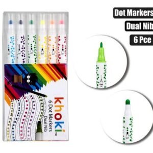 ART+CRAFT DUAL TIP DOT&MARKER 6 Piece