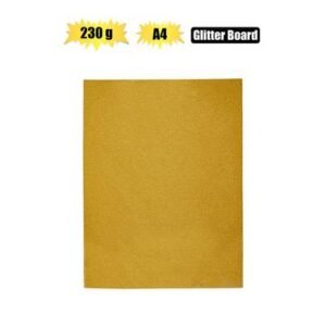 ART+CRAFT A4 GLITTER BOARD 230GSM GOLD