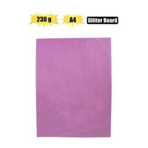 ART+CRAFT A4 GLITTER BOARD 230GSM PINK
