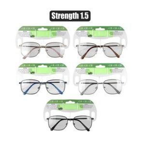 Reading glass metal assorted strength:1.5
