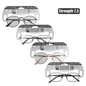 Reading glass metal assorted strength:2.5