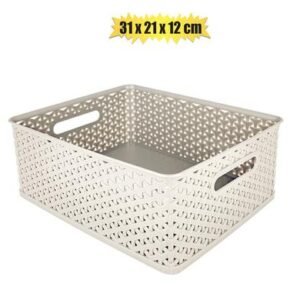 Basket plastic jute 5l 31x25x12cm