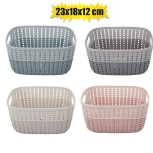 Basket plastic 2-tone 3.5l 23x18x12cm