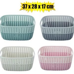 Basket plastic 2-tone 15l 37x28x17cm