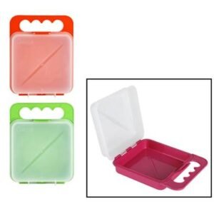 Lunch box w/handle assorted-colours