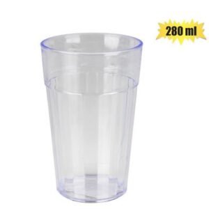 Tumbler plastic 280ml clear