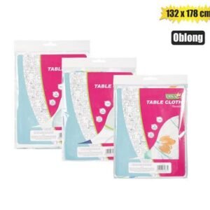 Table cloth plastic 132x178cm oblong