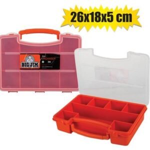 Utility/tool-box plastic orange 26x18x5cm