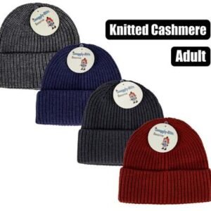 BEANIE ADULT KNITTED CASHMERE ASSORTED