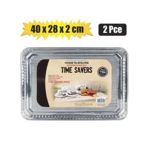 Baking pan alu-foil 2 Piece trays 40x28cm