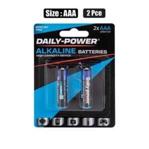 Batteries alkaline size:aaa 2pce blister