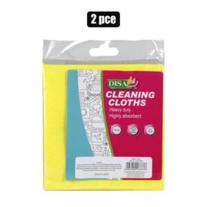 Cloth m/purpose yellow 37x39cm 2pce