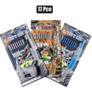 Gun rifle suction dart set 17 Piece, 62x32cm