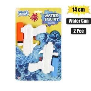 Gun water pistol plastic 2 Pack 14cm