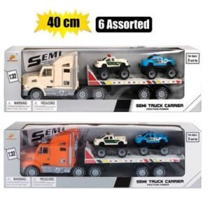 Vehicle playset truck & trailor w/2cars