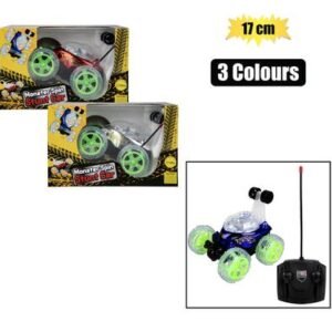 Battery operated rc stunt car metal 17cm