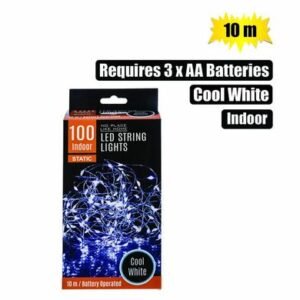 Light fairy led-100x cool white 10m battery operated