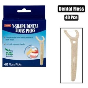 Tooth dental floss y-shaped picks 40 Piece